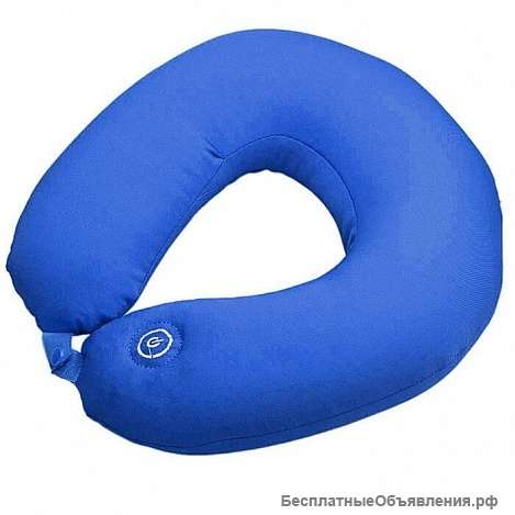 Подушка-подголовник FitStudio Neck Massage Cushion синяя