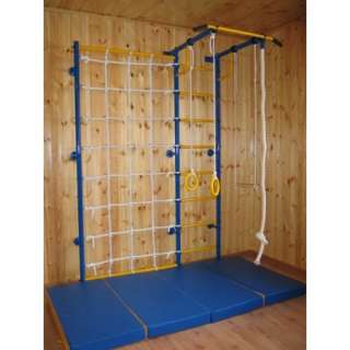 Детский спортивный комплекс Детский Спорт Городок Пристенный с сеткой 1м