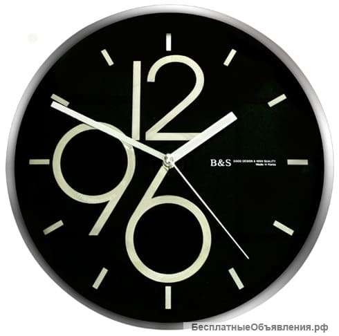 Настенные часы B&amp; S SHC-251 CSP (BL)