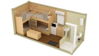 Жилой блок-контейнер с санузлом и душем