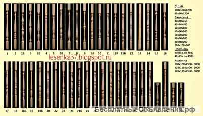 Резные столбы для лестниц из дерева, балясины, ступени