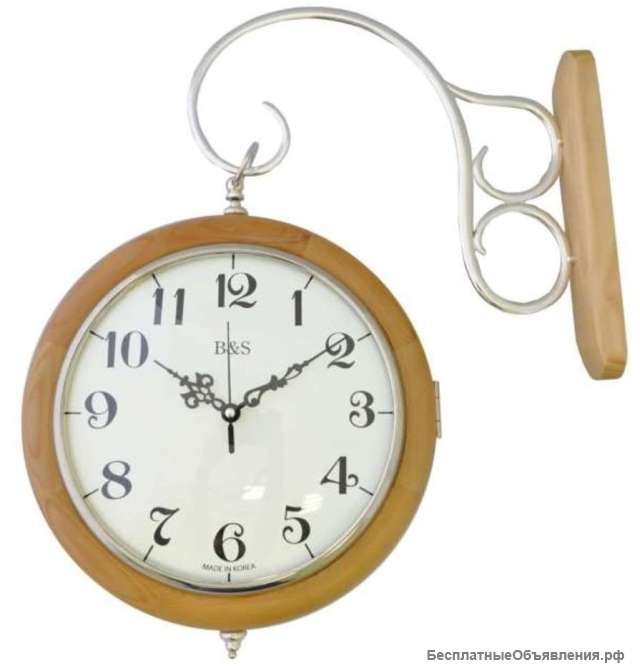 Настенные двусторонние часы B&amp; S YN 1007