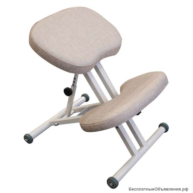 Стул коленный эргономичный Takasima Олимп СК-1 белый/черный