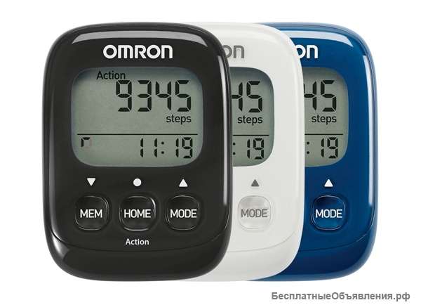 Шагомер электронный OMRON HJ-325-EBK черный