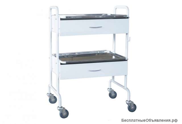 Столик манипуляционный Belberg sm-3 (2 полки, 2 ящика)