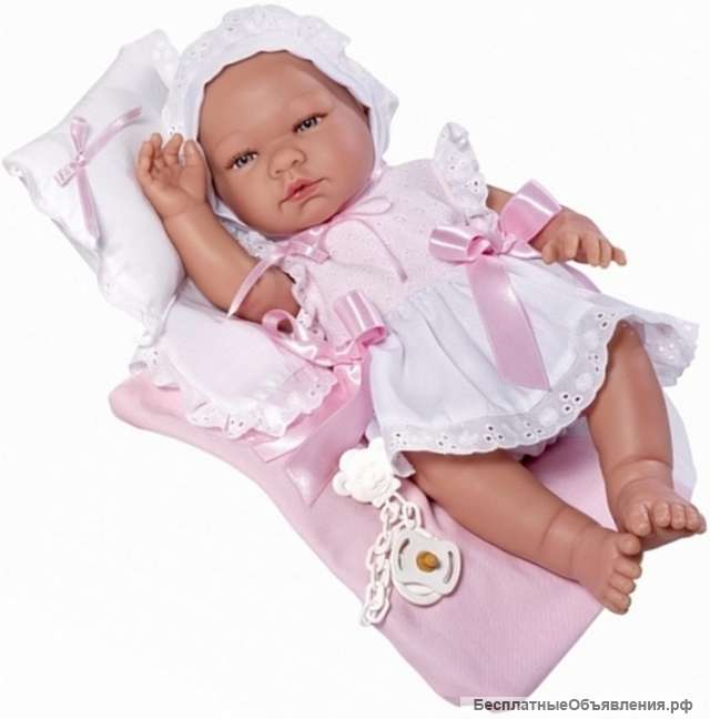 Кукла-пупс Asi Мария – 45 см (в нежно-розовом платье)