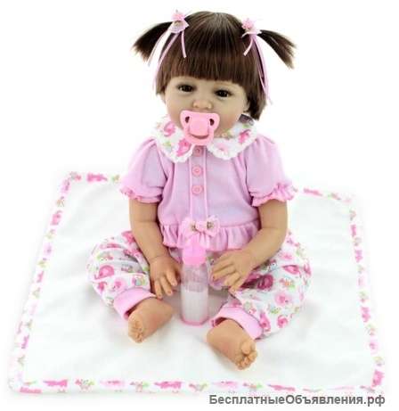 Кукла-пупс в одежде Reborn Kids Алиса 55 см