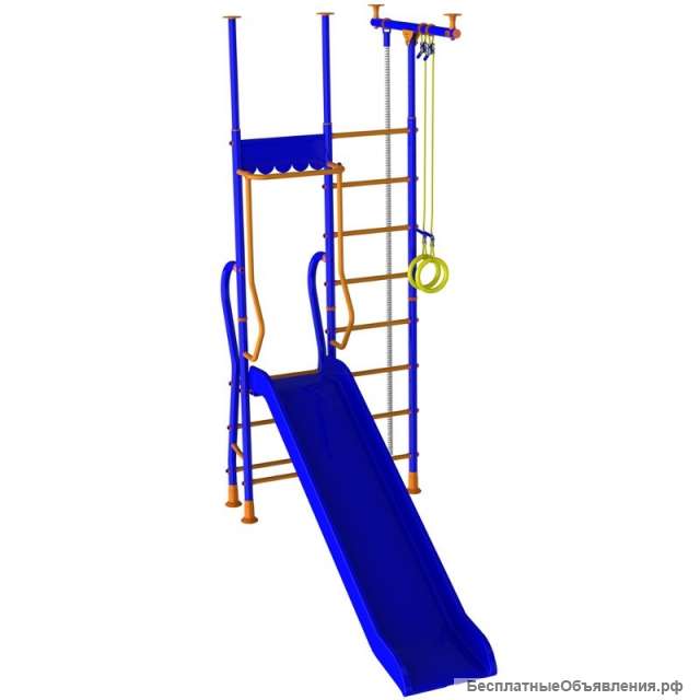 Шведсткая стенка Весёлый непоседа с горкой