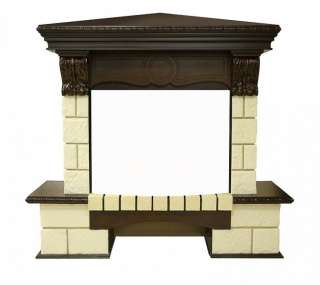 Портал угловой Royal Flame Pierre Luxe Dioramic 25 FX (шампань, темный дуб)