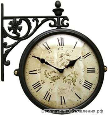 Настенные двусторонние часы B&amp; S М 195 BR-F6