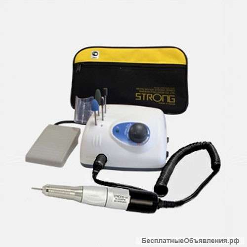 Маникюрный аппарат Strong 210/120 с педалью, в сумке