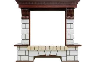 Портал каменный Royal Flame Pierre Luxe под очаг Dioramic 25 FX (темный дуб)