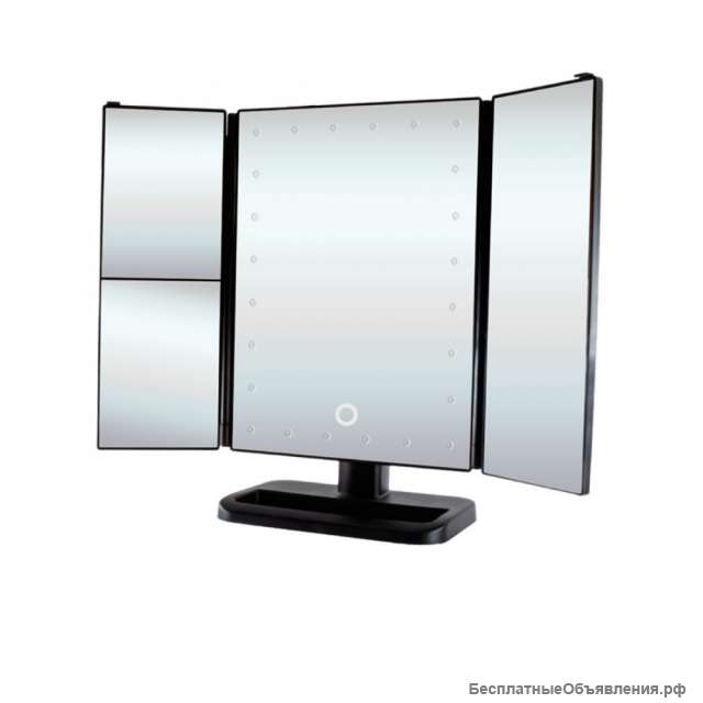 Зеркало настольное Gess uLike 805 с подсветкой (черный)