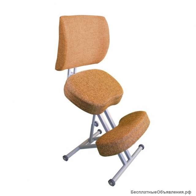 Стул коленный эргономичный Takasima Олимп СК-2-2 коричневый/серый