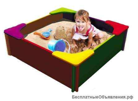 Детская песочница ОСТРОВ ДЕТСТВА 100Х100