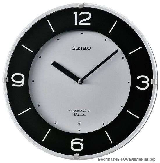 Настенные часы с мелодией Seiko QXM358B