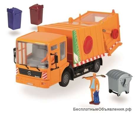 Мусоровоз игрушечный Dickie Mercedes 1:24