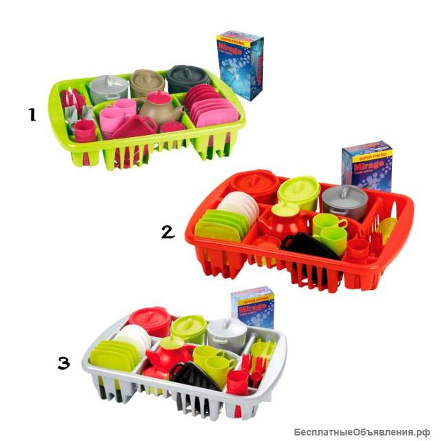 Игровой набор посуды Ecoiffier Pro Cook, 45 предметов