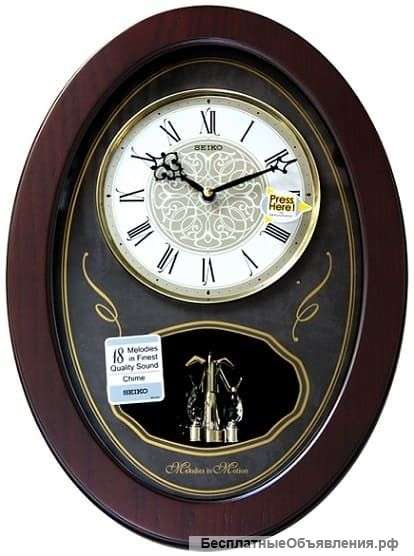 SEIKO QXM373BN: Настенные часы с мелодией
