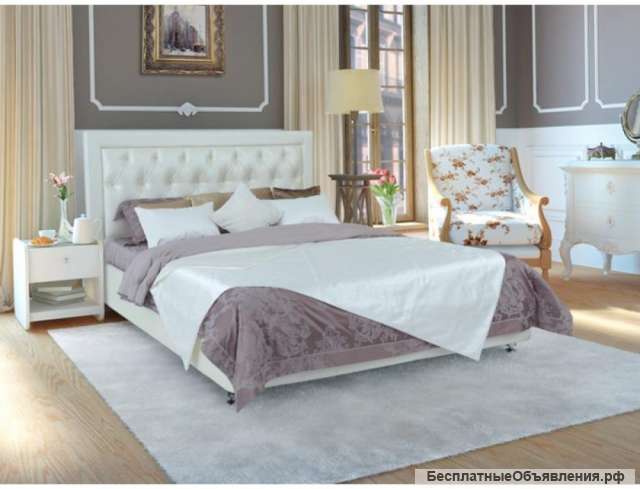 Кровать с подъемным механизмом Askona Simona Экотекс White 200х180