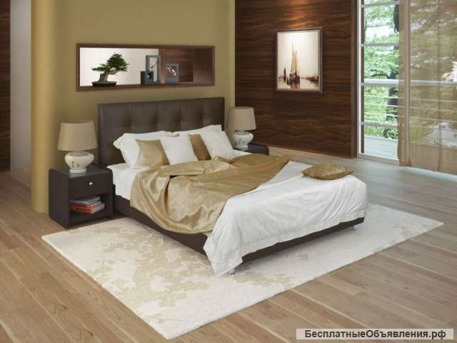 Кровать без основания Askona Sandra Экотекс Venge 200×160