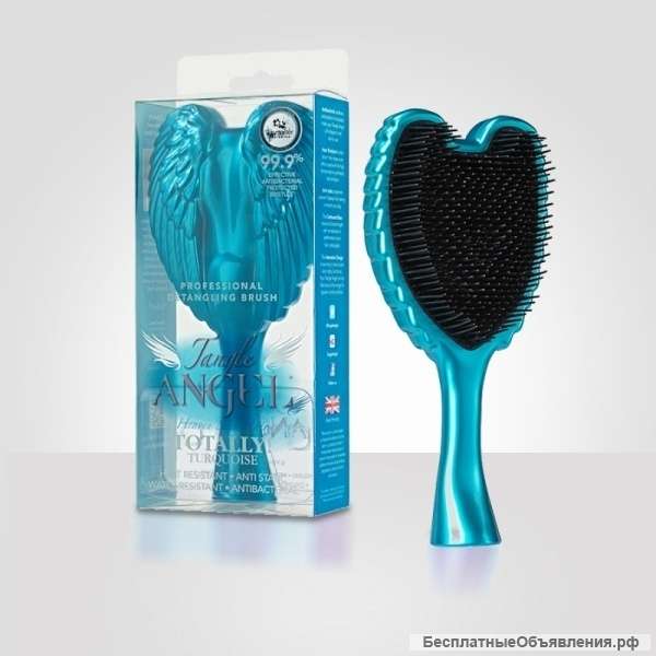 Расческа для волос Tangle Angel Totally Turquoise Бескрайняя Бирюза