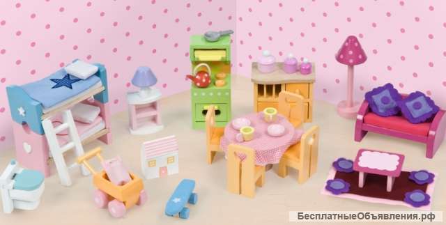 Мебель для кукольного домика Le Toy Van Базовый набор Люкс