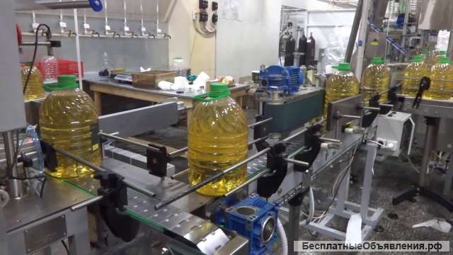 Линия розлива растительного масла до 5л., до 800 б/час