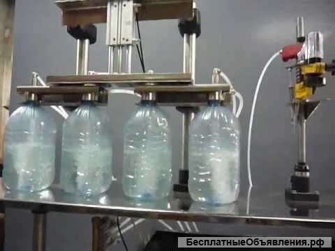 Линия розлива воды от 0,33-6,0л. тару, до 600 б/час