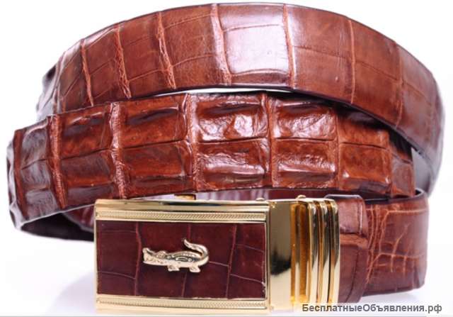 Ремни из кожи крокодила