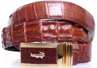 Ремни из кожи крокодила
