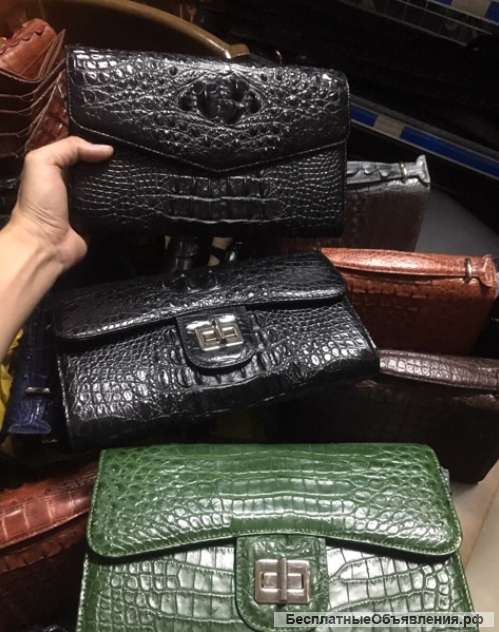 Сумка из кожи крокодила