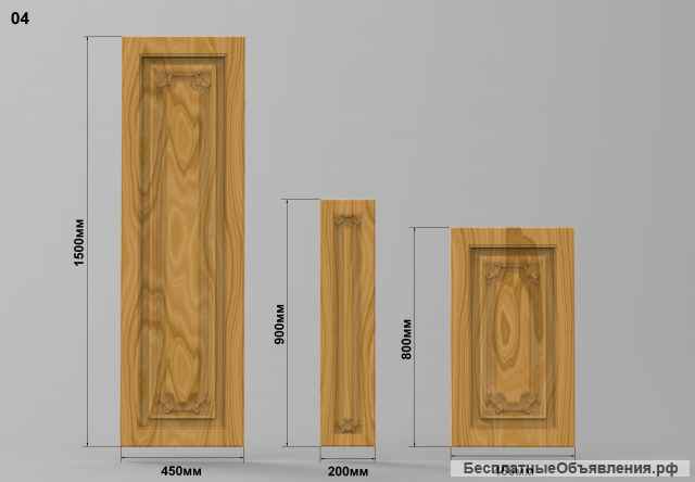 Мебельные резные фасады из ясеня и дуба