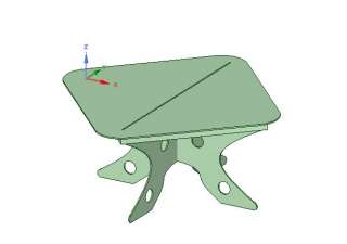 Проект обеденного стола из двух листов фанеры ПП ПНД для ЧПУ