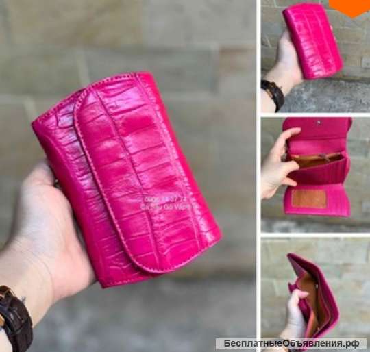 Женские кошельки из кожи крокодила