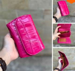 Женские кошельки из кожи крокодила