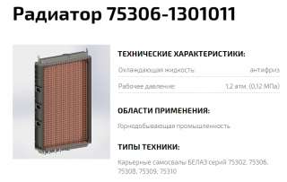 Радиатор 75306-1301011