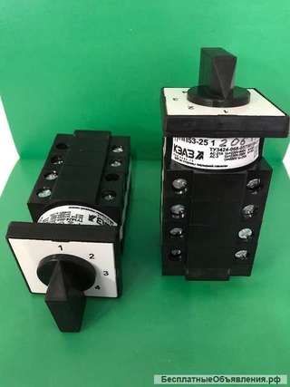 Переключатель кулачковый пку-3, пк-10, пк-16, пк-25