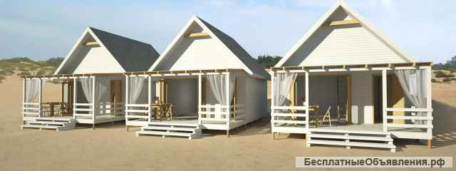 Изготавливаем пляжные домики