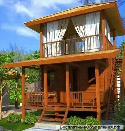 Изготавливаем пляжные домики