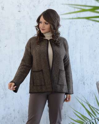 Кардиган из пуха яка и верблюда 4023b