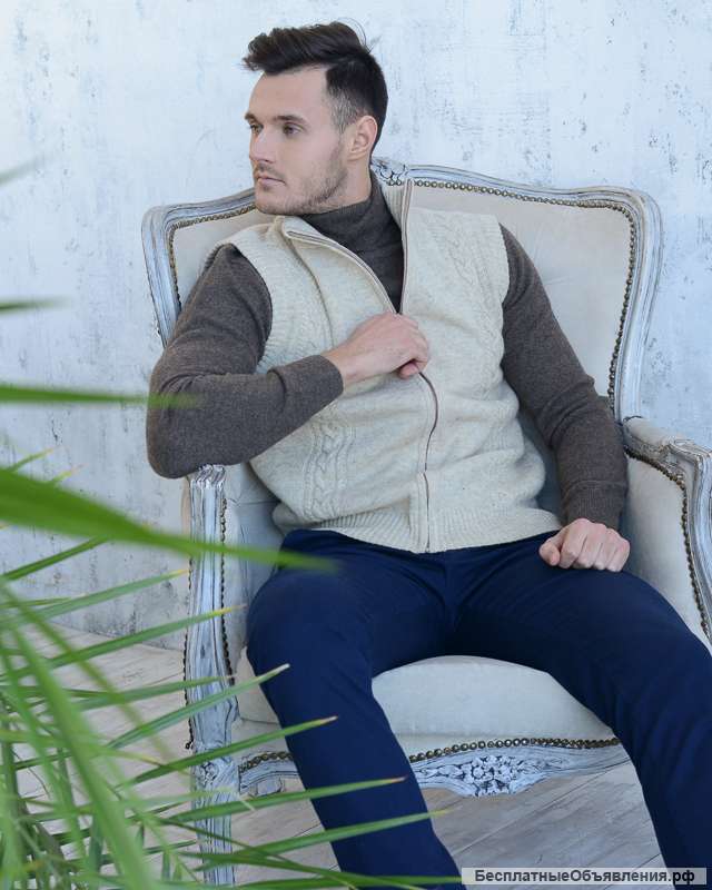 Жилет из шерсти мериноса