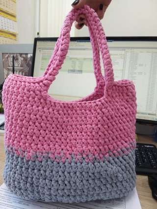 Сумка из трикотажной пряжи