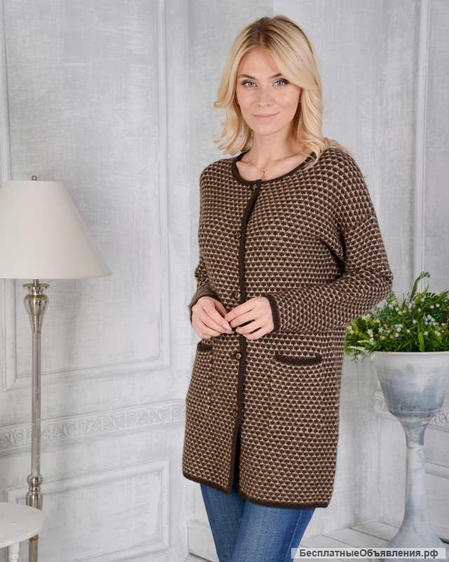 Кардиган из пуха яка и верблюда 4112b