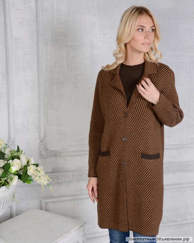 Пальто из пуха яка и верблюда 32042-1