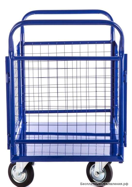 Платформенная тележка с бортами ТПС