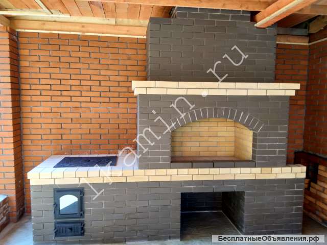 Строительство каминопечей. каминов, барбекю.