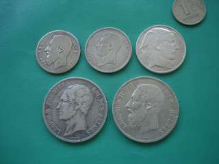 Серебряные монеты Бельгии