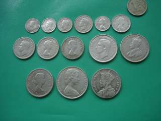 Монеты стран Содружества Великобритании, серебро