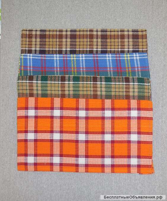 Полотенце пестротканое Клетка от производителя «Ева» опт